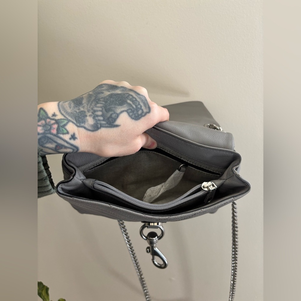 Rebecca Minkoff Small Edie Crossbody in Stone Grey - Picture 11 of 12